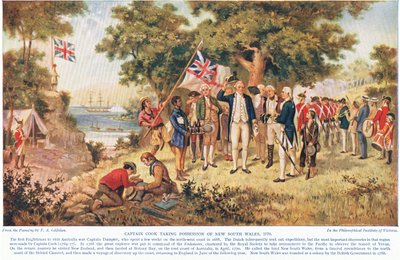 Captain Cook Taking Possession of New South Wales by John Alexander Gilfillan